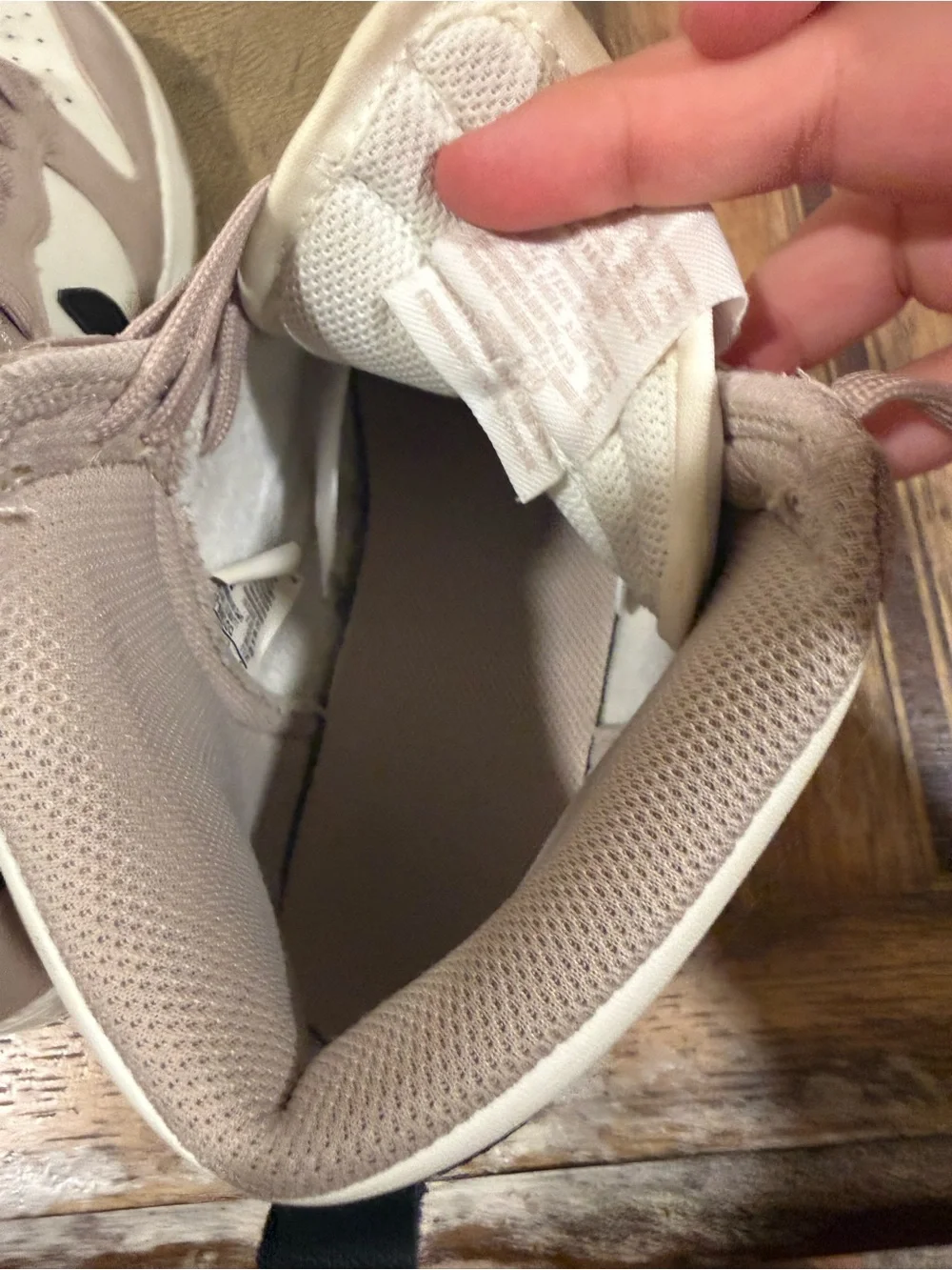 Nike Women’s Mid-Top Sneakers in Cream, Tan & Black Swoosh